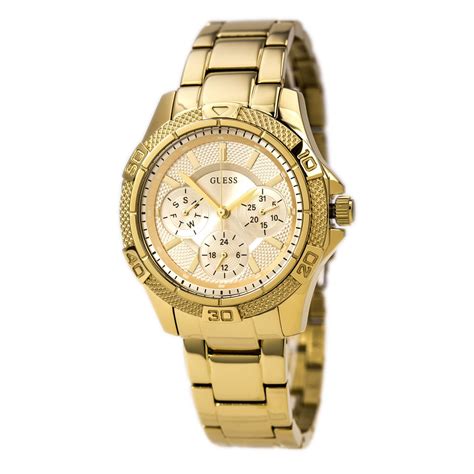 gold guess watch